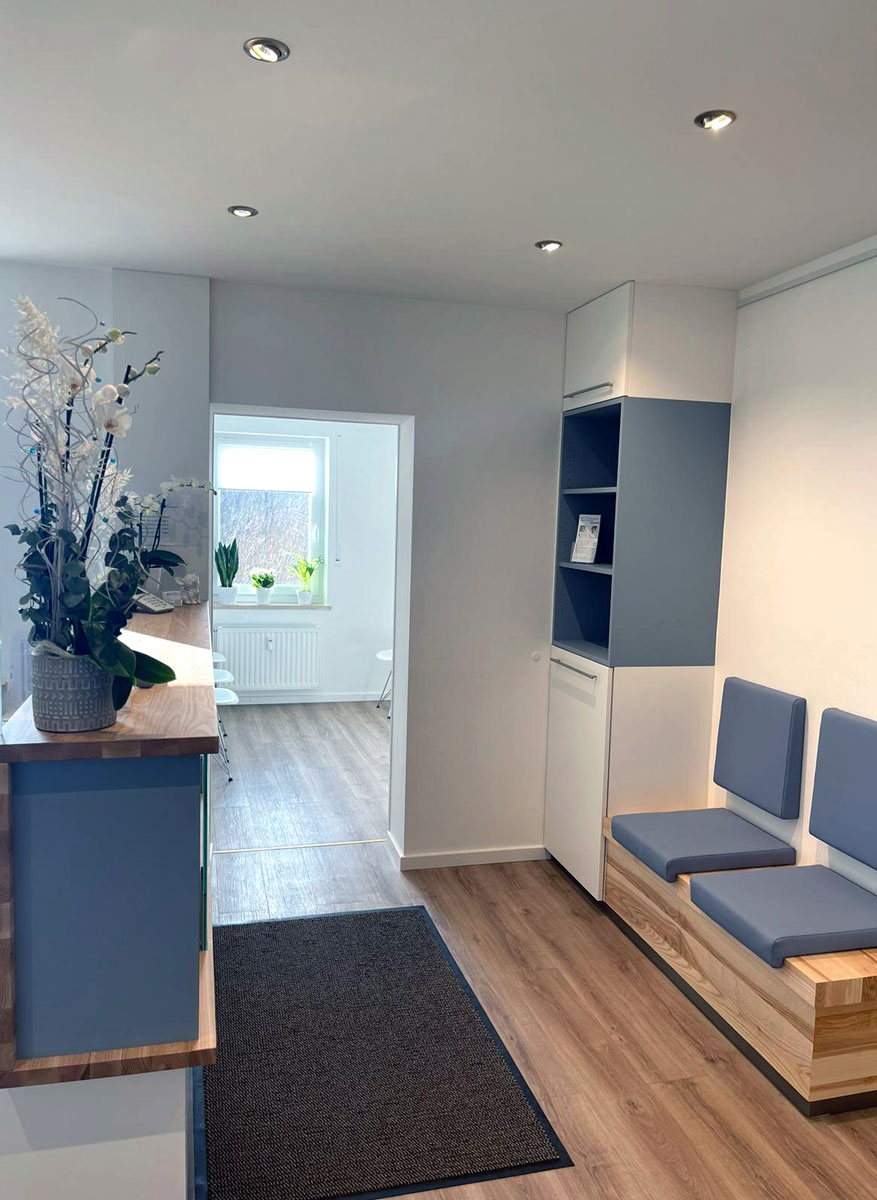 Wartezimmer und Eingang